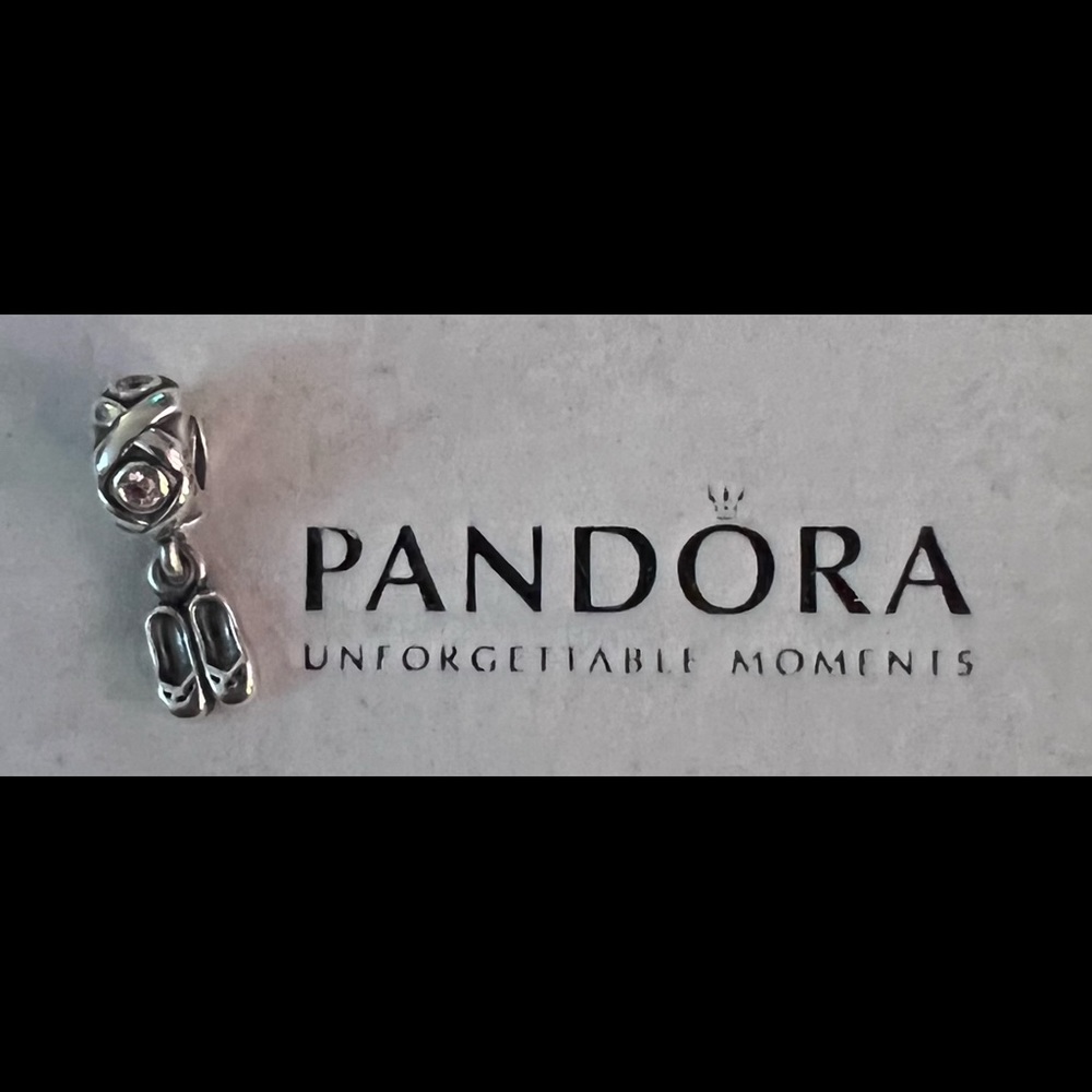 Pandora ballet dance slippers charm